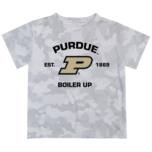 Purdue University Boilermakers T-Shirt CAMO Light Grey by Vive La Fete