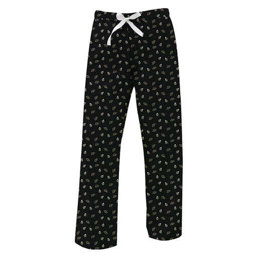 Purdue Boilermakers Vive La Fete Game Day All Over Logo Women Black Lounge Pants
