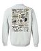 Purdue University Boilermakers Hand Sketched Artwork Black Crewneck Sweatshirt for Women - Vive La Fête - Online Apparel Store