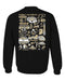 Purdue University Boilermakers Hand Sketched Artwork Black Crewneck Sweatshirt for Women - Vive La Fête - Online Apparel Store