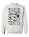 Purdue Boilermakers Hand Sketched Vive La Fete Impressions White Cotton Crewneck Sweatshirt for Women