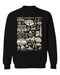 Purdue Boilermakers Vive La Fete Impressions Black Cotton Crewneck Sweatshirt for Women
