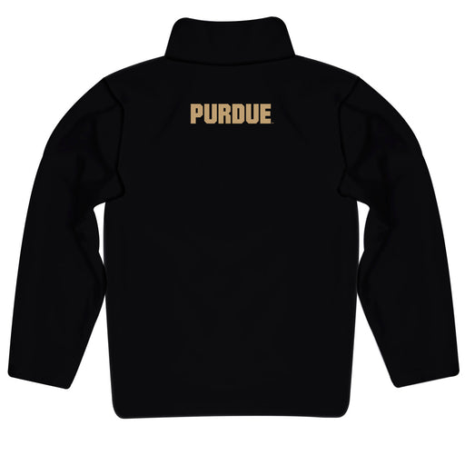 Purdue Boilermakers Vive La Fete Logo and Mascot Name Womens Black Quarter Zip Pullover - Vive La Fête - Online Apparel Store