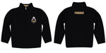 Purdue Boilermakers Vive La Fete Logo and Mascot Name Womens Black Quarter Zip Pullover - Vive La Fête - Online Apparel Store