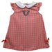 Radford University Highlanders Embroidered Red Cardinal Gingham A Line Dress