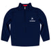 University of Richmond Spiders Vive La Fete Game Day Solid Blue Quarter Zip Pullover Sleeves