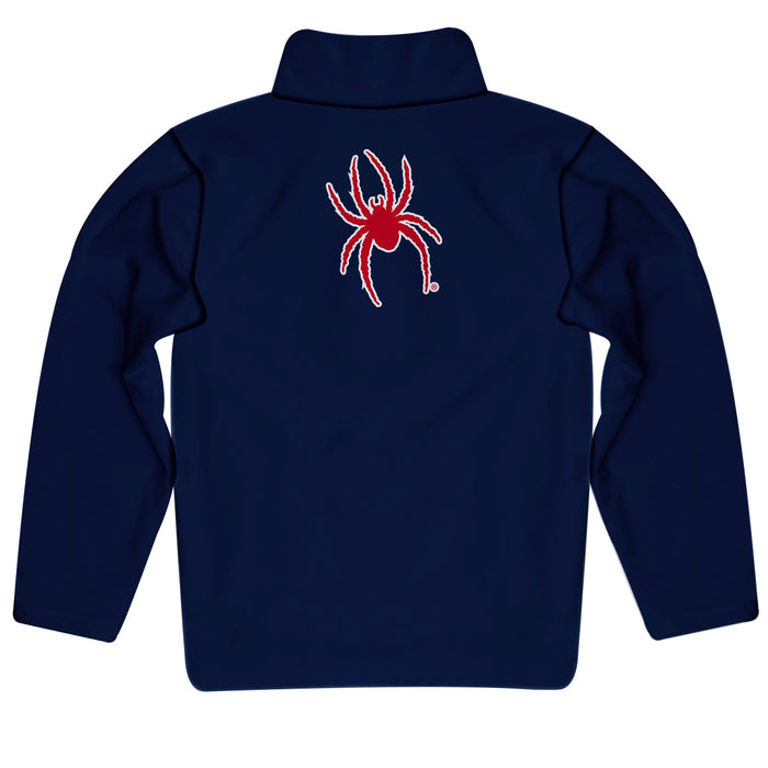 University of Richmond Spiders Vive La Fete Game Day Solid Blue Quarter Zip Pullover Sleeves - Vive La Fête - Online Apparel Store