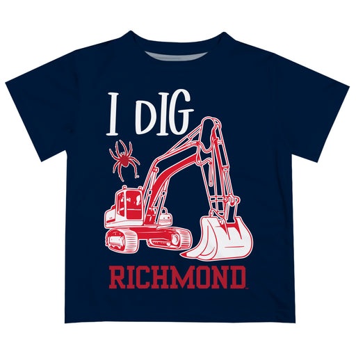 University of Richmond Spiders Vive La Fete Excavator Boys Game Day Blue Short Sleeve Tee