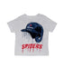University of Richmond Spiders Original Dripping Baseball Helmet Grey Cotton T-Shirt  by Vive La Fete