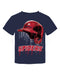University of Richmond Spiders Original Dripping Baseball Helmet Navy T-Shirt Cotton by Vive La Fete