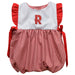 Rose Hulman Fightin' Engineers Embroidered Red Cardinal Gingham Girls Bubble