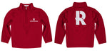 Rose Hulman Fightin' Engineers Vive La Fete Game Day Solid Maroon Quarter Zip Pullover Sleeves - Vive La Fête - Online Apparel Store