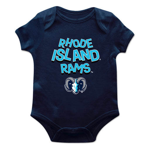 Rhode Island Rams Vive La Fete Infant Game Day Navy Short Sleeve Bodysuit