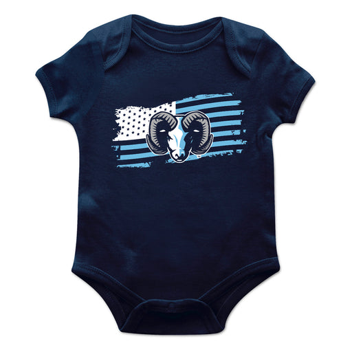 Rhode Island Rams Vive La Fete Infant Game Day Navy Short Sleeve Bodysuit
