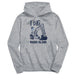 Rhode Island Rams Excavator Heather Grey Cotton Youth Hoodie