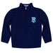 Rhode Island Rams Vive La Fete Game Day Solid Navy Quarter Zip Pullover Sleeves
