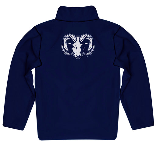 Rhode Island Rams Vive La Fete Game Day Solid Navy Quarter Zip Pullover Sleeves - Vive La Fête - Online Apparel Store