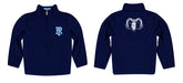 Rhode Island Rams Vive La Fete Game Day Solid Navy Quarter Zip Pullover Sleeves - Vive La Fête - Online Apparel Store