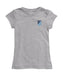 Rhode Island Rams Hand Sketched Vive La Fete Impressions Artwork Grey Girls Cotton Short Sleeve Tee