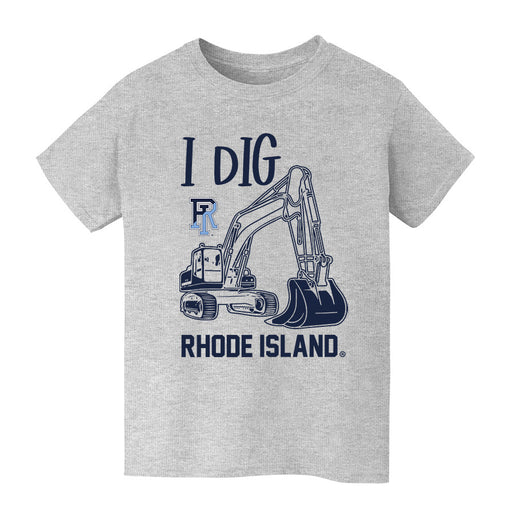 Rhode Island Rams Vive La Fete Excavator Heather Grey Cotton Short Sleeve Tee