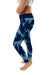 Rhode Island Rams Vive La Fete Paint Brush Logo on Waist Women Navy Yoga Leggings - Vive La Fête - Online Apparel Store