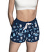 Rhode Island Rams Repeat Print Hand Sketched Vive La Fete Impressions Artwork Womens Navy Lounge Shorts