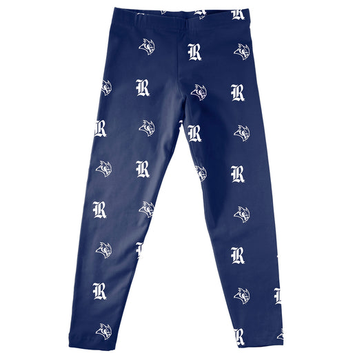 Rice University Owls Vive La Fete Girls Game Day All Over Two Logos Elastic Waist Classic Play Blue Leggings Tights