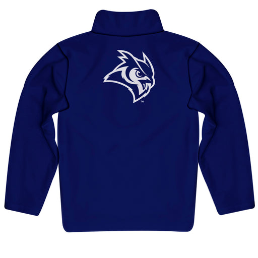 Rice University Owls Vive La Fete Game Day Solid Blue Quarter Zip Pullover Sleeves - Vive La Fête - Online Apparel Store