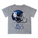Rice University Owls Original Dripping Football Helmet Heather Gray T-Shirt by Vive La Fete
