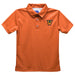 Texas-Rio Grande Valley Vaqueros Embroidered Orange Short Sleeve Polo Box Shirt