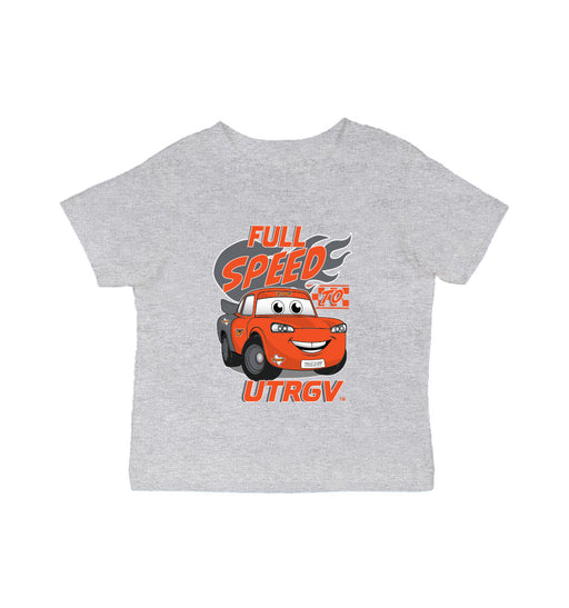 The University of Texas Rio Grande Valley Vaquero Vive La Fete Full Speed Grey Cotton Short Sleeve Tee
