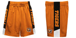 RIT Tigers Vive La Fete Game Day Orange Stripes Boys Solid Black Athletic Mesh Short - Vive La Fête - Online Apparel Store