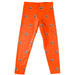 RIT Tigers Vive La Fete Girls Game Day All Over Logo Elastic Waist Classic Play Orange Leggings Tights