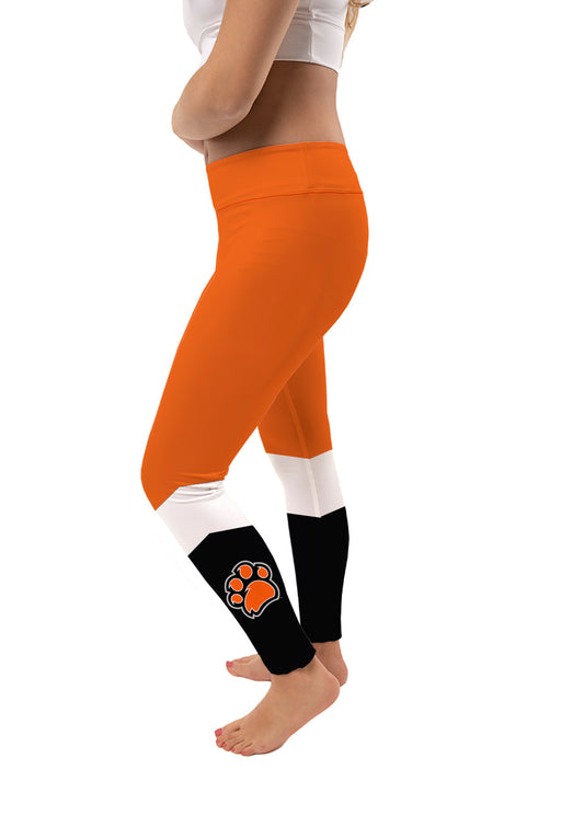 RIT Tigers Vive La Fete Game Day Collegiate Ankle Color Block Women Orange Black Yoga Leggings - Vive La Fête - Online Apparel Store