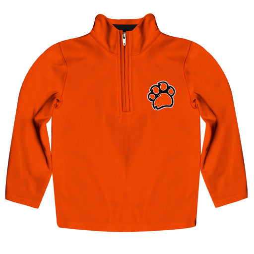 RIT Tigers Vive La Fete Logo and Mascot Name Womens Orange Quarter Zip Pullover