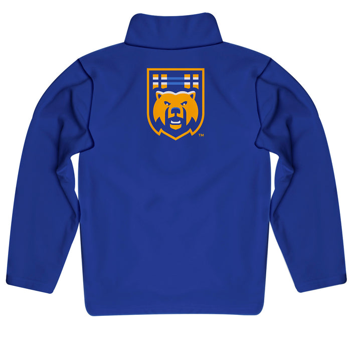 Riverside Highlanders UCR Vive La Fete Game Day Solid Blue Quarter Zip Pullover Sleeves - Vive La Fête - Online Apparel Store