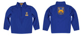 Riverside Highlanders UCR Vive La Fete Game Day Solid Blue Quarter Zip Pullover Sleeves - Vive La Fête - Online Apparel Store