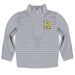 Rochester Yellowjackets Embroidered Gray Stripes Quarter Zip Pullover