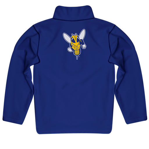 Rochester Yellowjackets Vive La Fete Game Day Solid Blue Quarter Zip Pullover Sleeves - Vive La Fête - Online Apparel Store