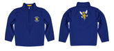Rochester Yellowjackets Vive La Fete Game Day Solid Blue Quarter Zip Pullover Sleeves - Vive La Fête - Online Apparel Store