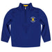 Rochester Yellowjackets Vive La Fete Game Day Solid Blue Quarter Zip Pullover Sleeves