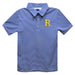 Rochester Yellowjackets Embroidered Royal Stripes Short Sleeve Polo Box Shirt