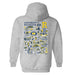 Rochester Yellowjackets Hand Sketched Vive La Fete Impressions Artwork Navy Cotton Fleece Long Sleeve Hoodie - Vive La Fête - Online Apparel Store
