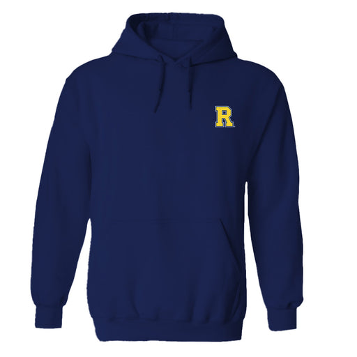 Rochester Yellowjackets Hand Sketched Vive La Fete Impressions Artwork Navy Cotton Fleece Long Sleeve Hoodie