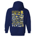 Rochester Yellowjackets Hand Sketched Vive La Fete Impressions Artwork Navy Cotton Fleece Long Sleeve Hoodie - Vive La Fête - Online Apparel Store
