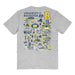Rochester Yellowjackets Vive La Fete Impressions Artwork Navy Womens Cotton Tshirt - Vive La Fête - Online Apparel Store