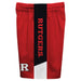Rutgers Scarlet Knights Vive La Fete Game Day Red Stripes Boys Solid Black Athletic Mesh Short - Vive La Fête - Online Apparel Store