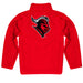 Rutgers State University Scarlet Knights Vive La Fete Game Day Solid Red Quarter Zip Pullover Sleeves - Vive La Fête - Online Apparel Store
