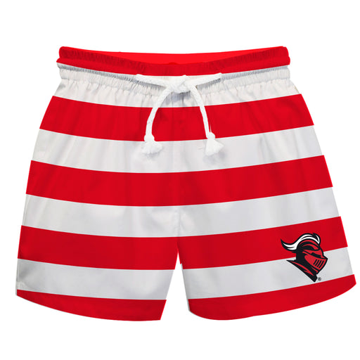 Rutgers State University Scarlet Knights Vive La Fete Game Day Red Flag Swimtrunks V1