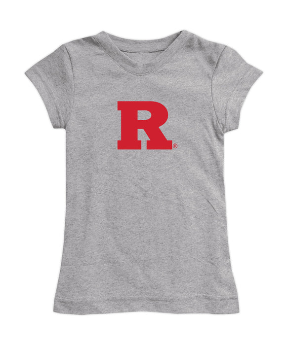 Rutgers Scarlet Knights Girl´s Fitted Cotton T-shirt Grey